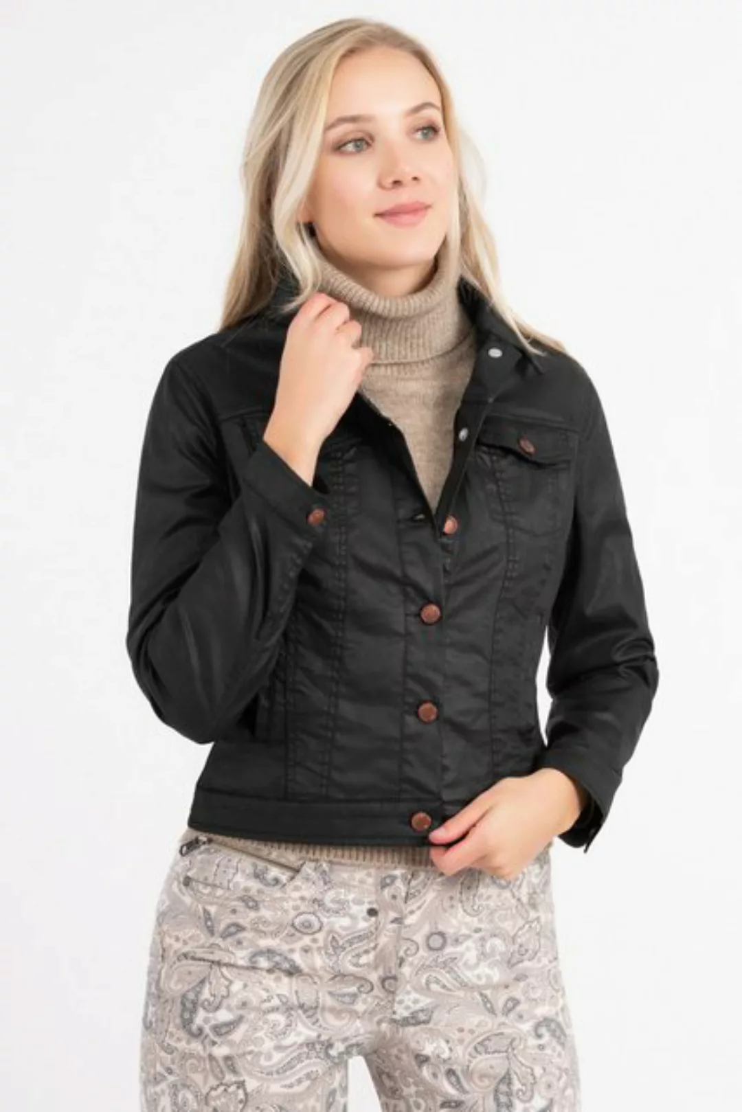 Recover Pants Lederimitatjacke Lederimitatjacke in gerader Silhouette günstig online kaufen