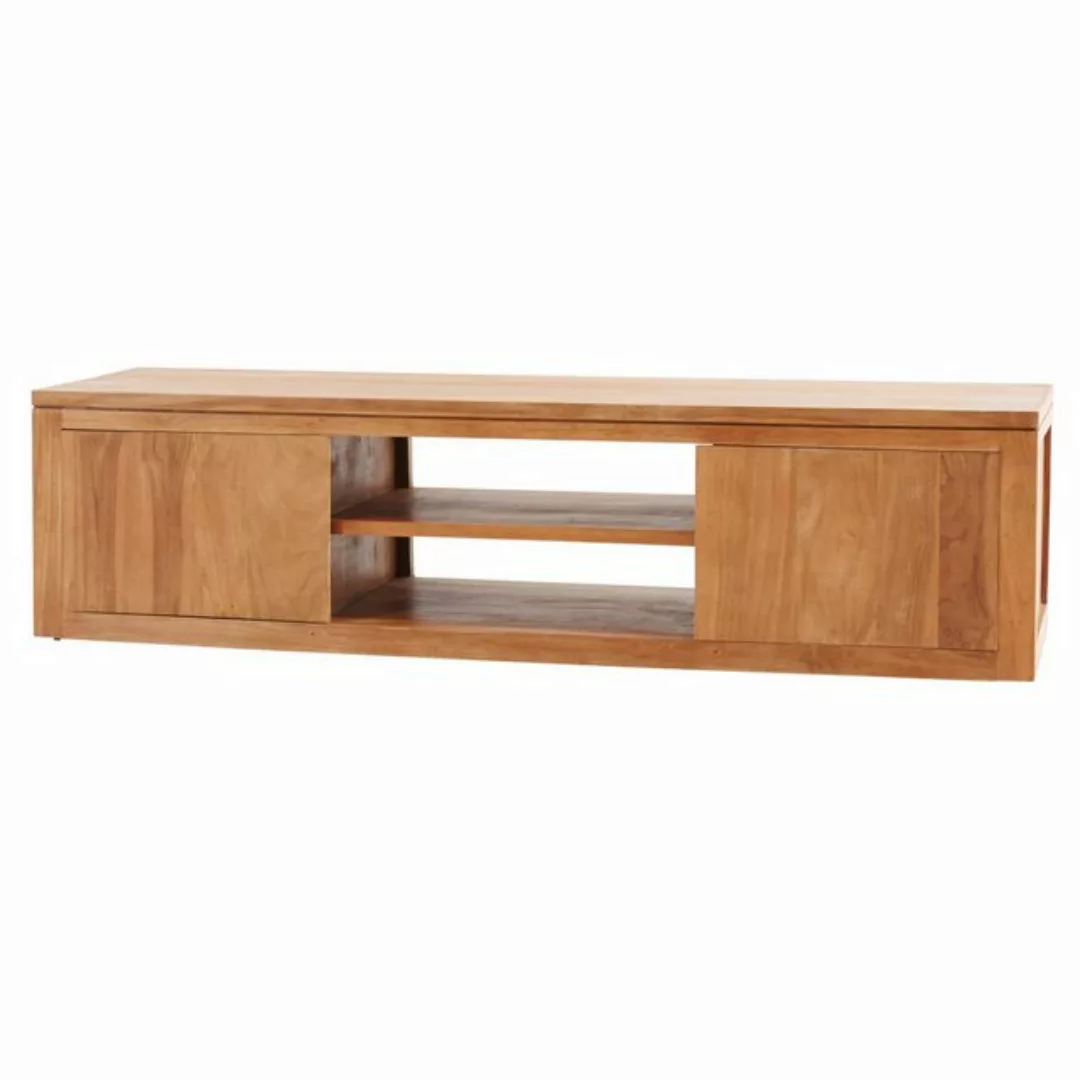 Tikamoon TV-Schrank Basil TV Schrank aus massivem Teak 140cm günstig online kaufen