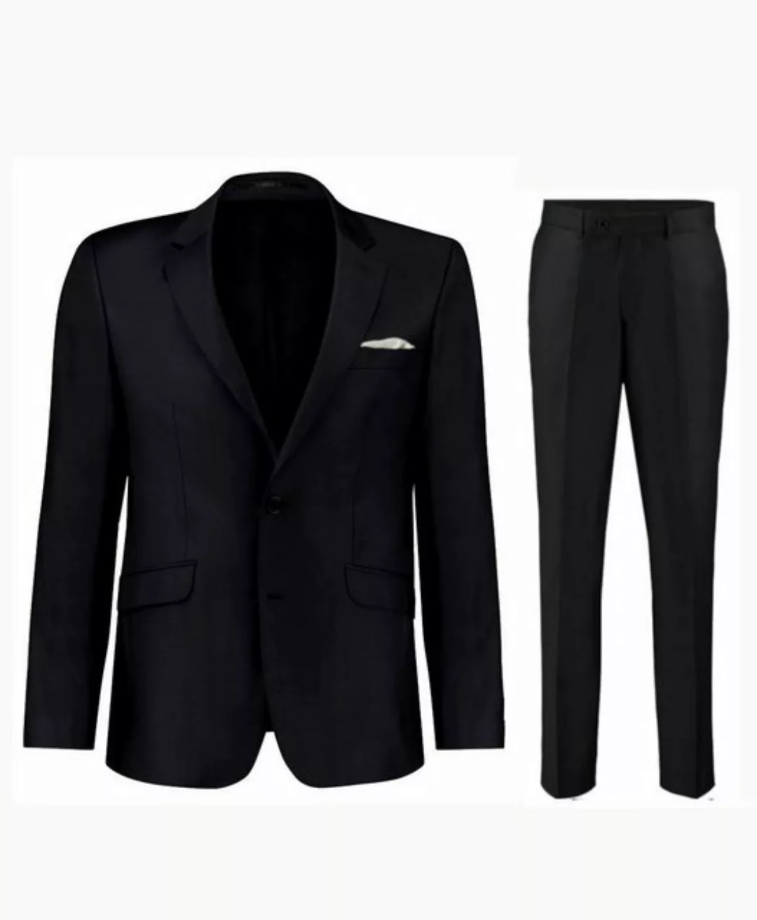 Freiherr von Falkenhausen Anzug S 150 schwarz Super 150 slim fit 100% Schur günstig online kaufen