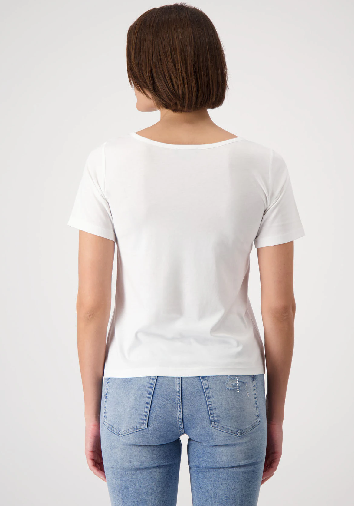 Monari Kurzarmshirt T-Shirt off-white günstig online kaufen