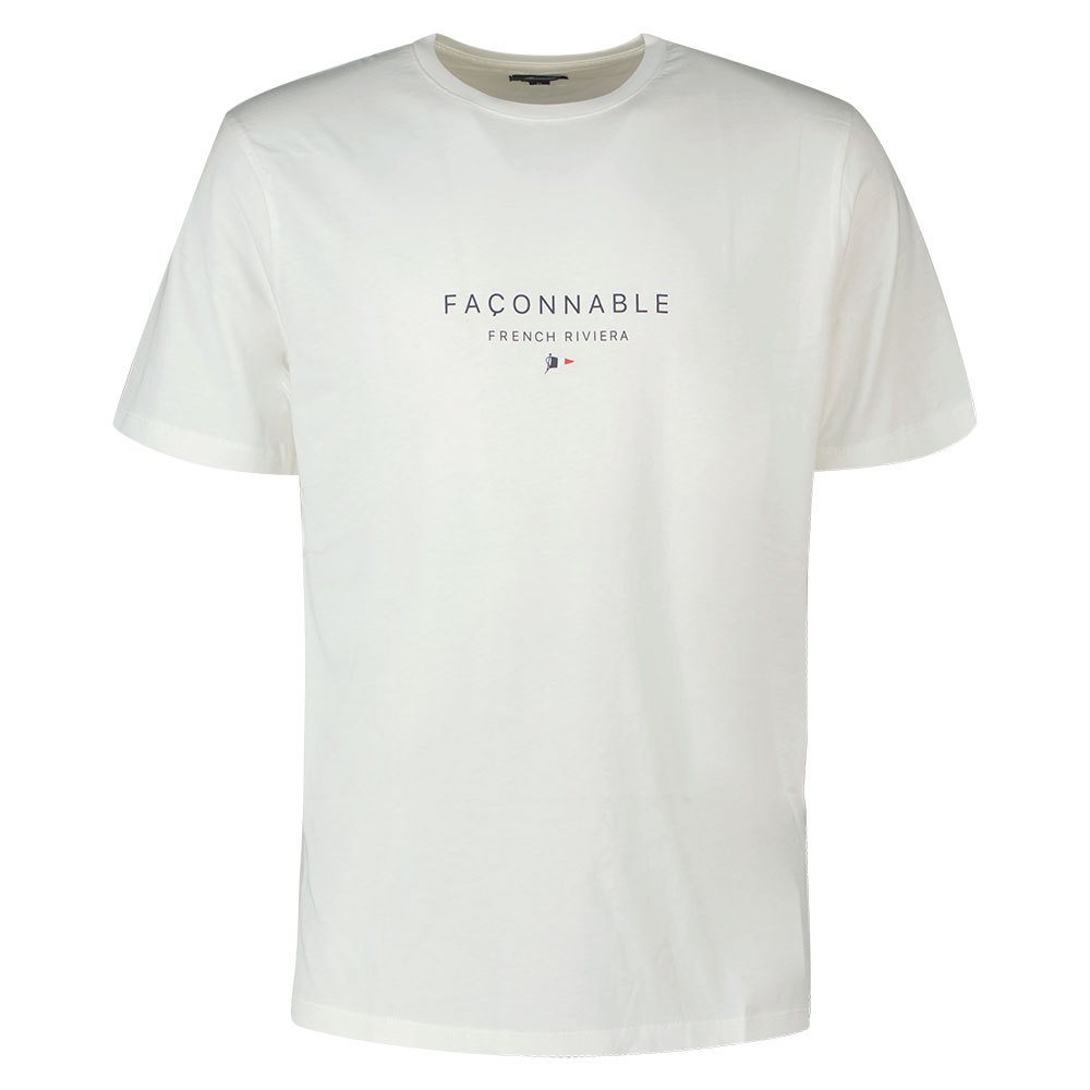 FaÇonnable Ancolie Kurzärmeliges T-shirt XL White günstig online kaufen