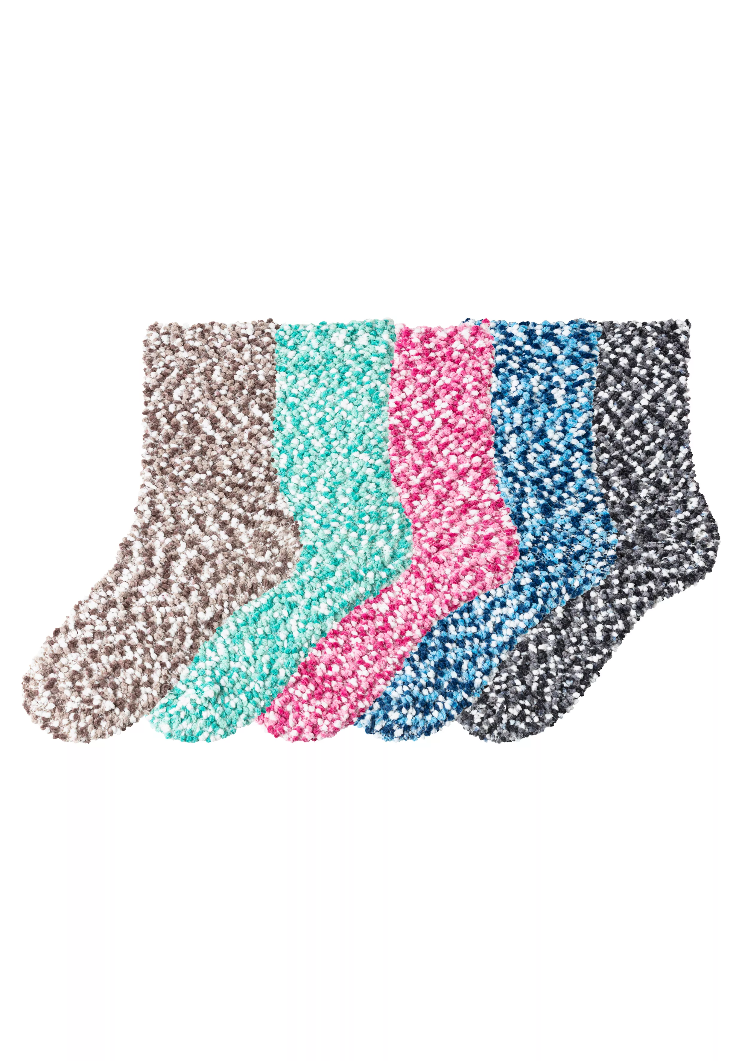 Lavana Kuschelsocken "Bettsocken", (Packung, 5 Paar), mit weichem, leicht g günstig online kaufen