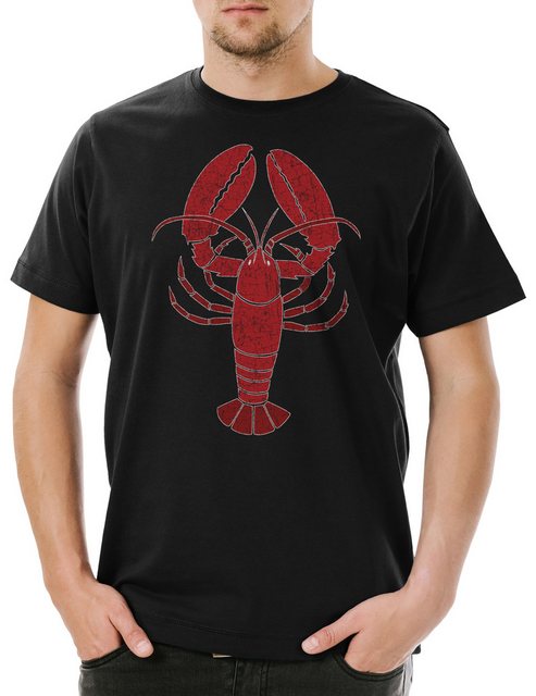 Urban Backwoods Print-Shirt Lobster Herren T-Shirt Hummer Krebs Garnele Ame günstig online kaufen