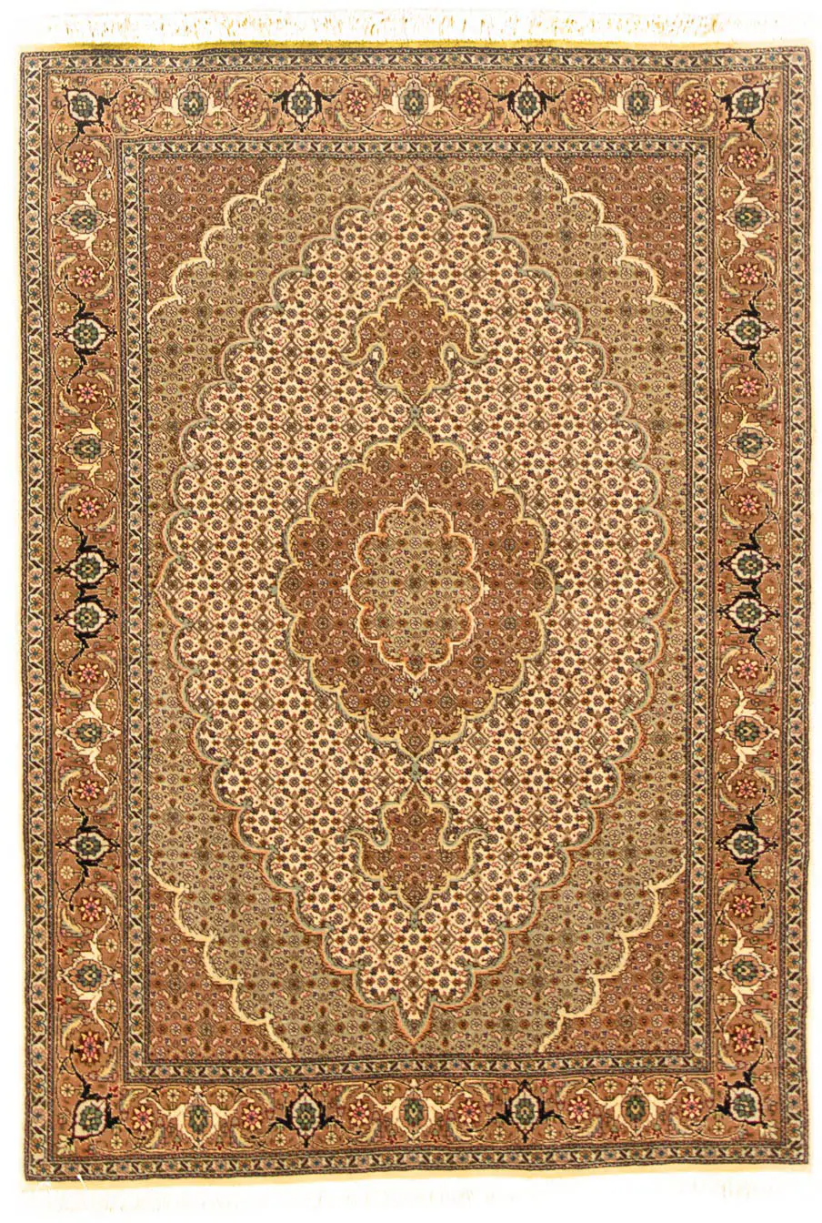 morgenland Orientteppich »Perser - Täbriz - 145 x 106 cm - beige«, rechteck günstig online kaufen