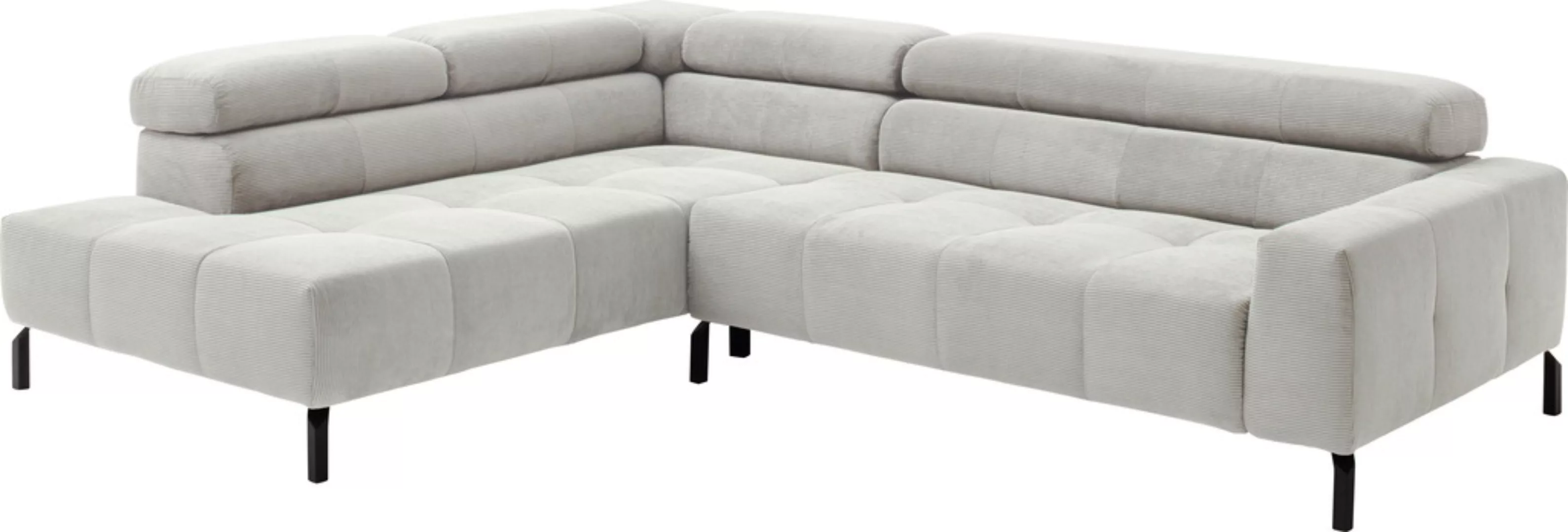Places of Style Ecksofa »Cleveland, L-Form, incl. Kopfteilverstellung, Brei günstig online kaufen