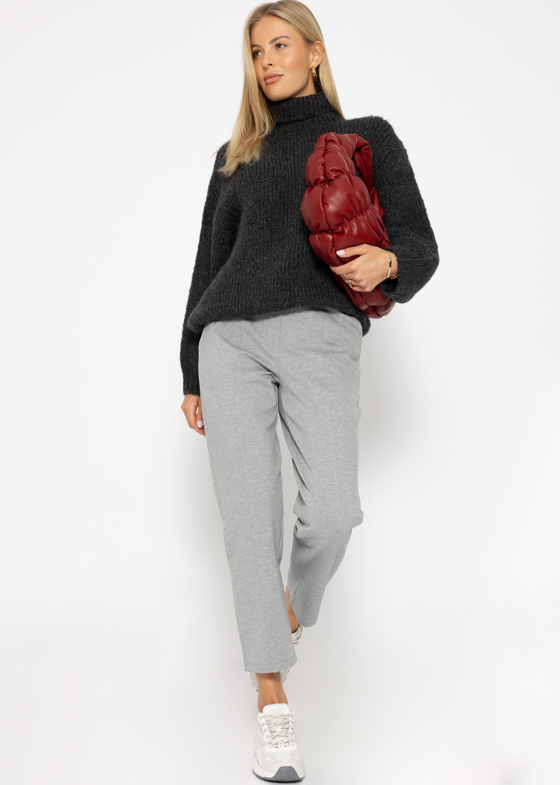 SASSYCLASSY Chinohose Chinohose Damen mit Ziernaht günstig online kaufen