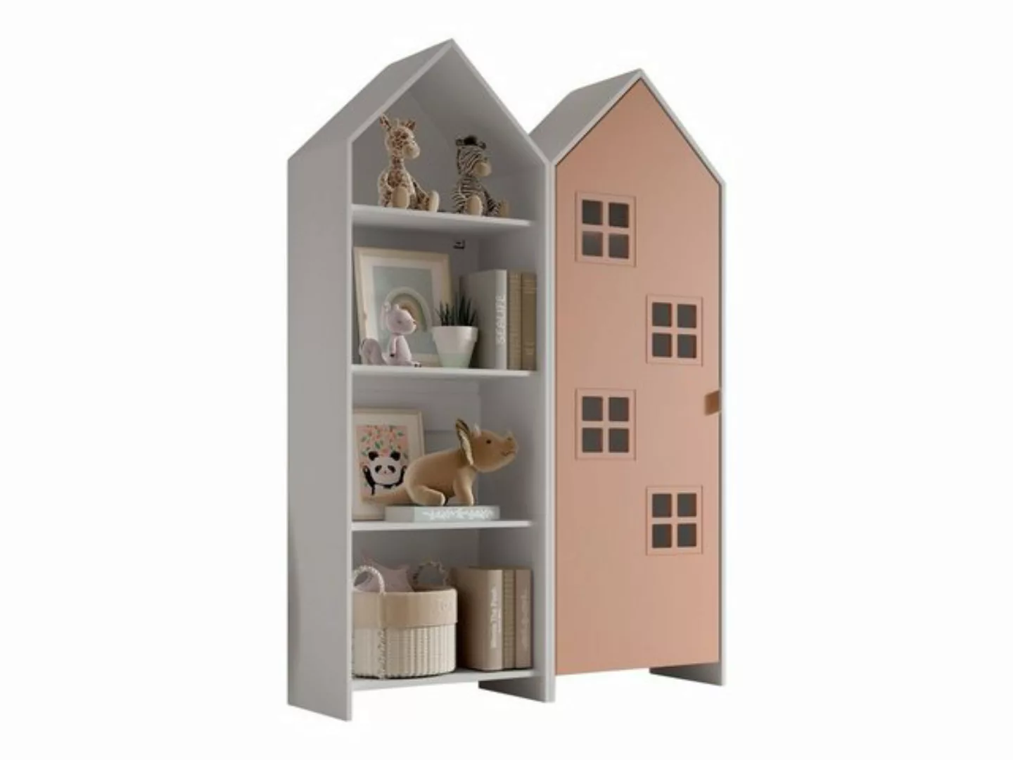 Vipack Kleiderschrank CASAMI BRUGES in Korpus Weiß / Front Pink, MDF günstig online kaufen