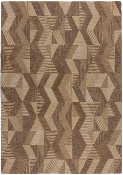 FLAIR RUGS Wollteppich »Asher«, rechteckig, Geometrischer moderner Wolltepp günstig online kaufen