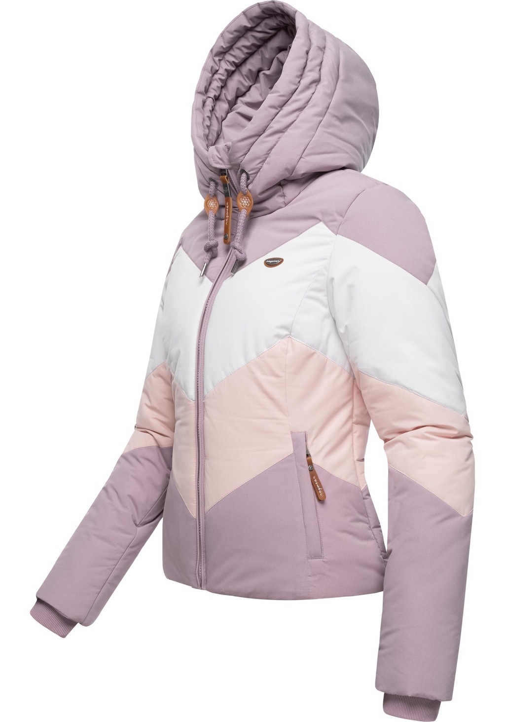 Ragwear Anorak "Novva Block", mit Kapuze, stylische Winterjacke mit V-Stepp günstig online kaufen