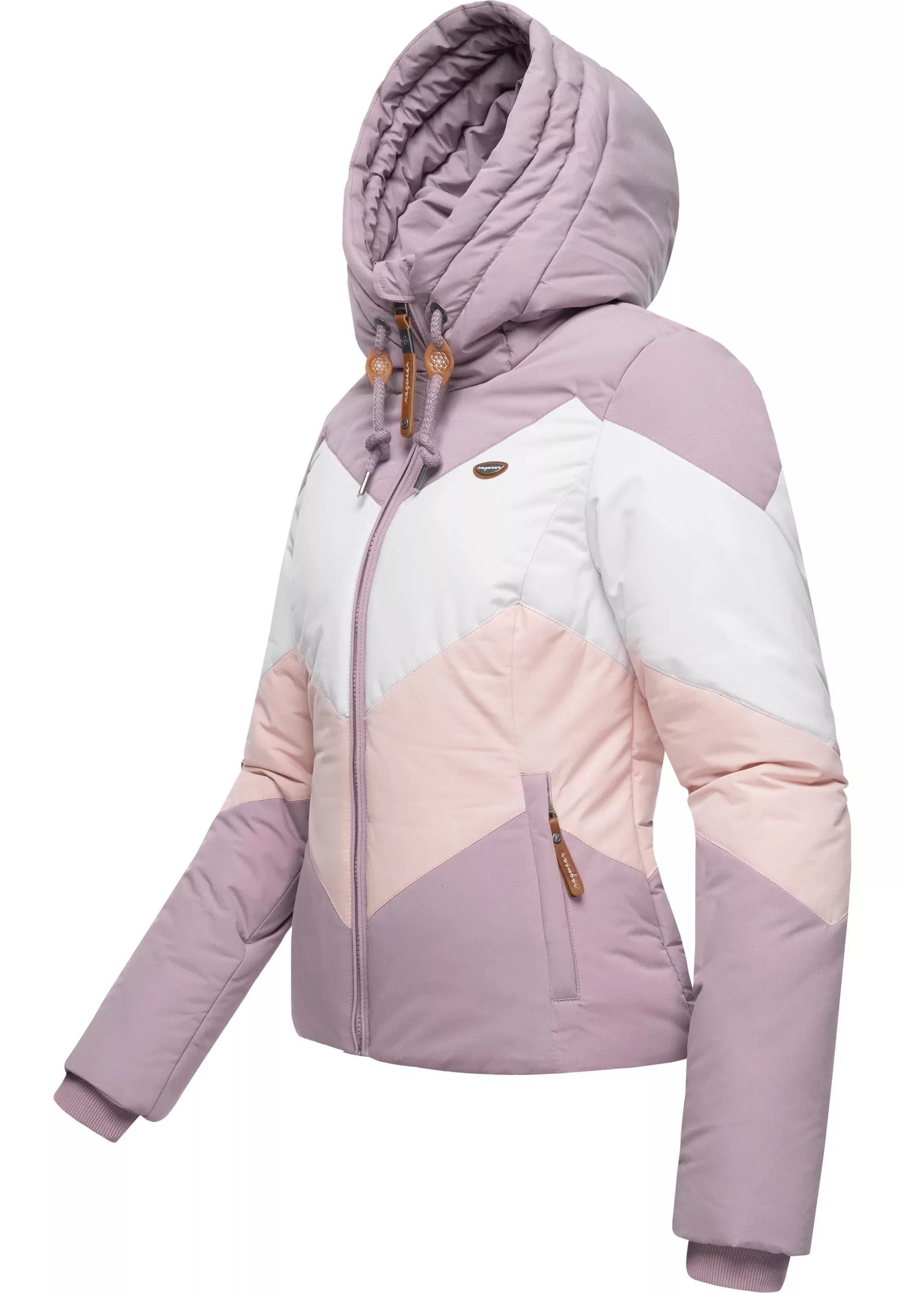 Ragwear Anorak "Novva Block", mit Kapuze, stylische Winterjacke mit V-Stepp günstig online kaufen