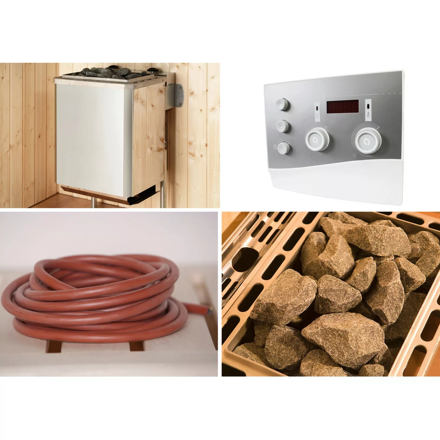 Weka Technikpaket 1 inkl. 9,0 KW Ofen, Anschlusskabel, Saunasteine, Steuerg günstig online kaufen