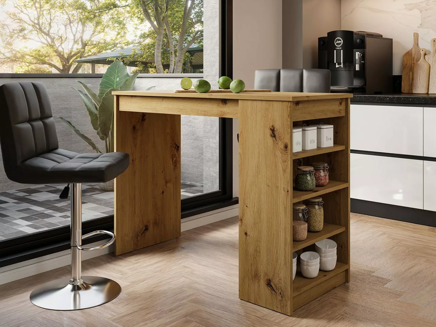MIRJAN24 Bartisch Zotino (mit Regale), 102 günstig online kaufen