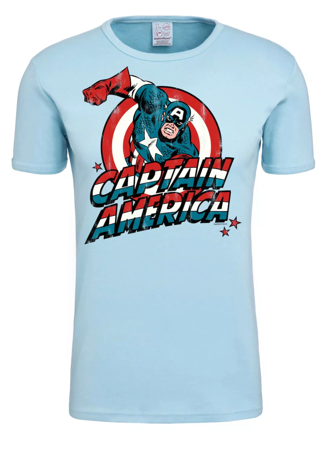 LOGOSHIRT T-Shirt "Captain America", mit lizenzierten Originaldesign günstig online kaufen