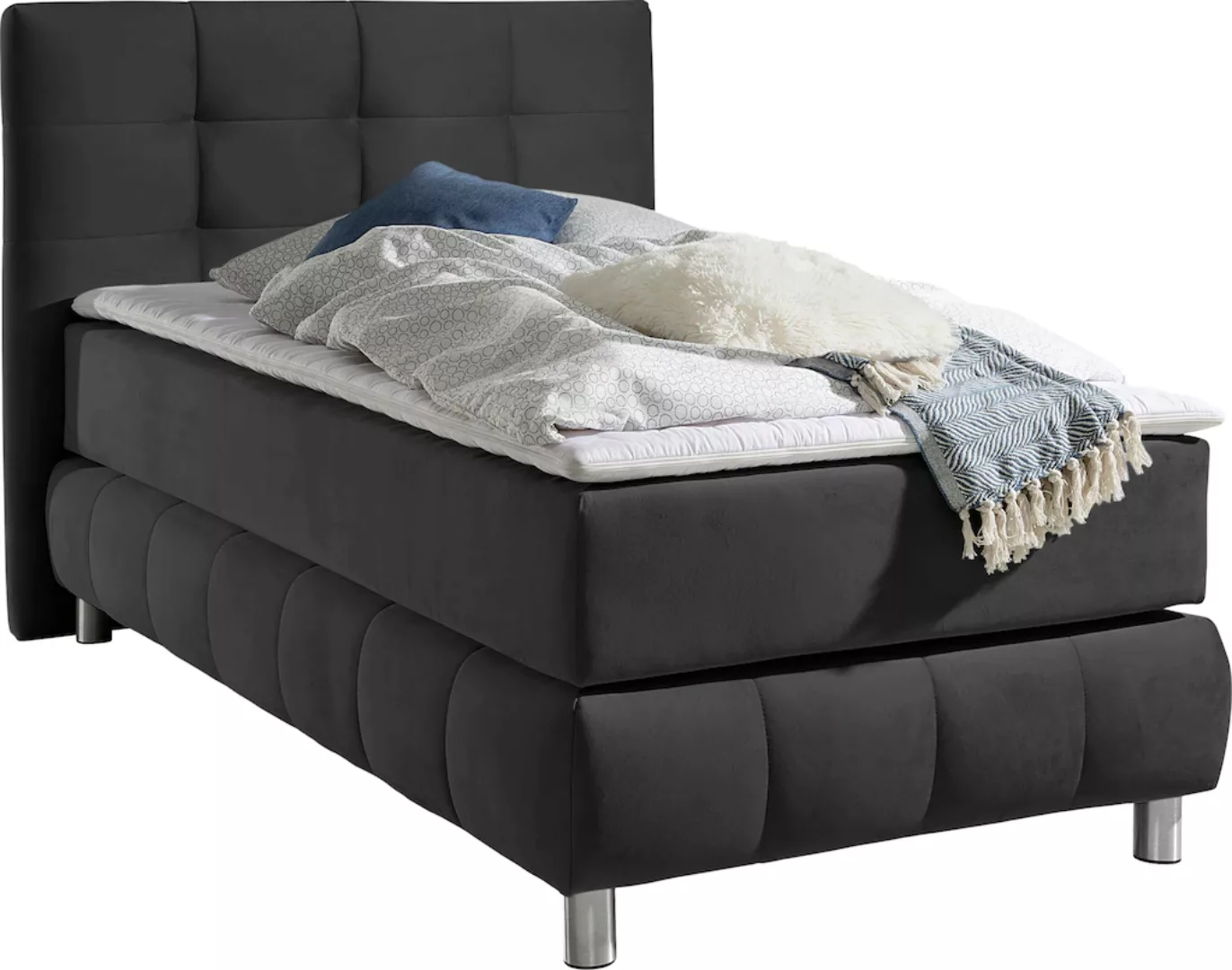 andas Boxspringbett "Salo", incl. Topper, 6 Breiten, 2 Härtegrade, TFK auch günstig online kaufen