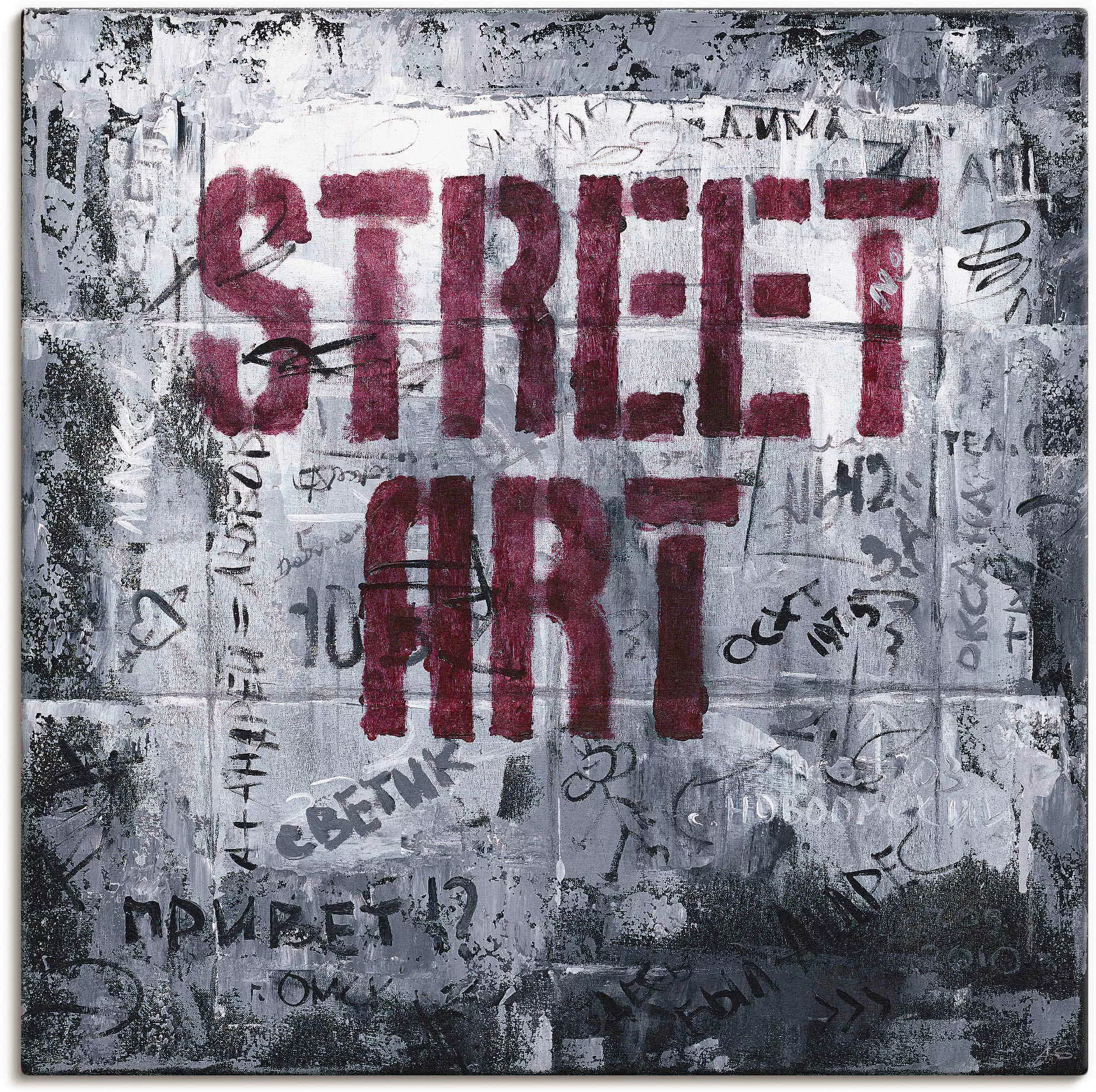 Artland Wandbild »Street Art - Straßenkunst«, Sprüche & Texte, (1 St.), als günstig online kaufen