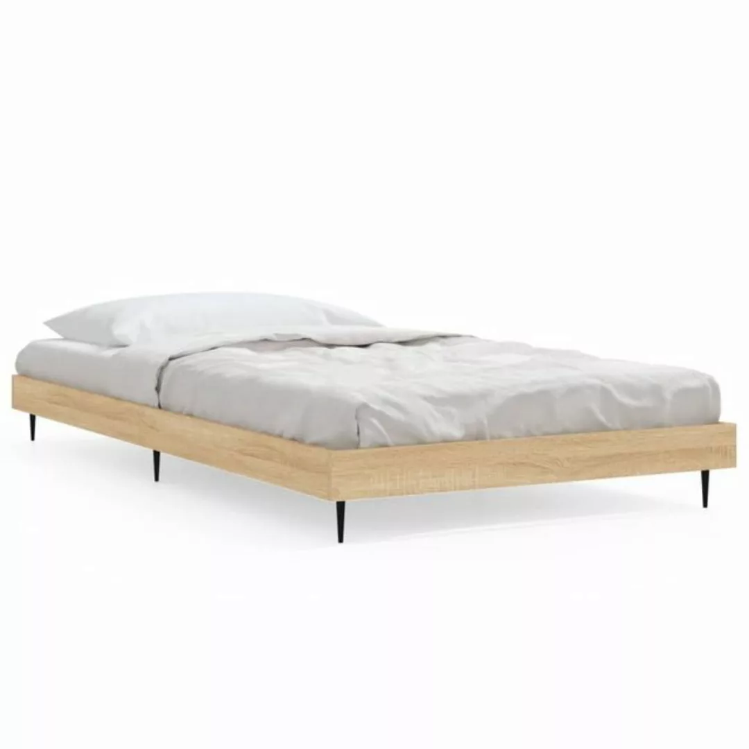 furnicato Bett Bettgestell Sonoma-Eiche 90x200 cm Holzwerkstoff günstig online kaufen