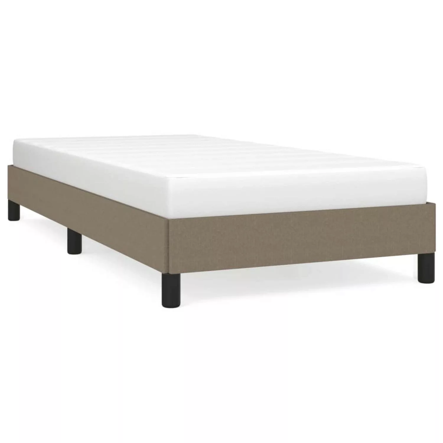 vidaXL Bettgestell Taupe 100x200 cm Stoff Modell 11347636 günstig online kaufen