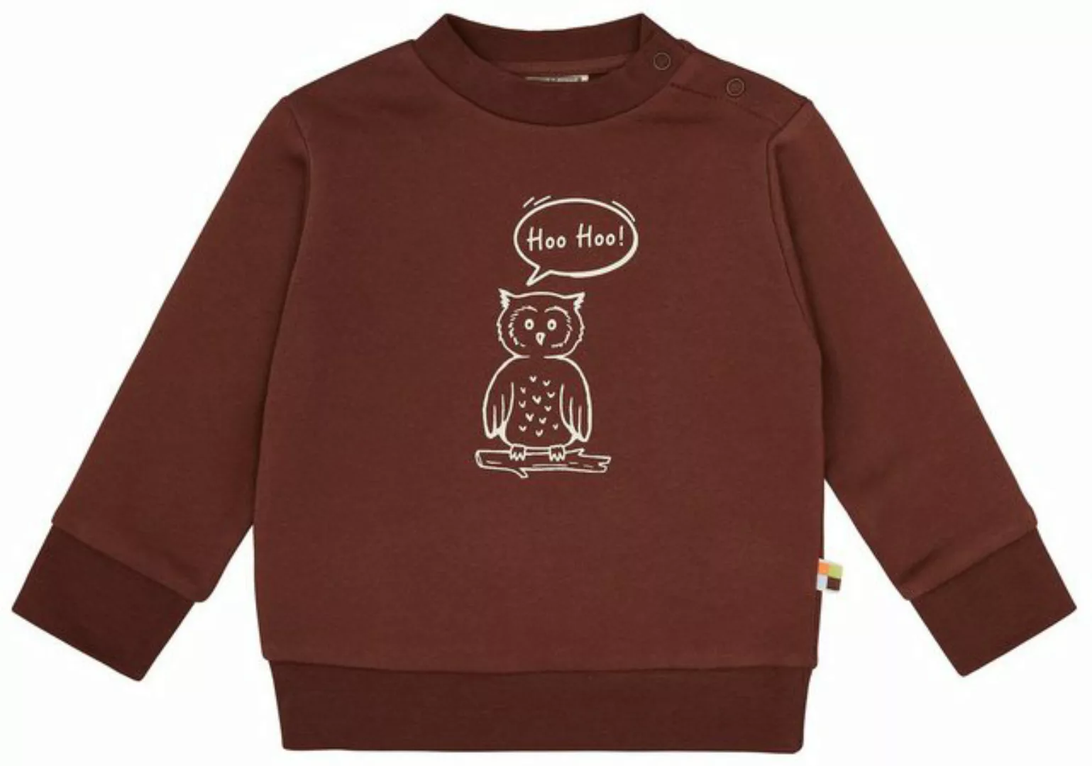 loud + proud Sweatshirt mit Druckmotiv Eule Biobaumwolle, GOTS günstig online kaufen