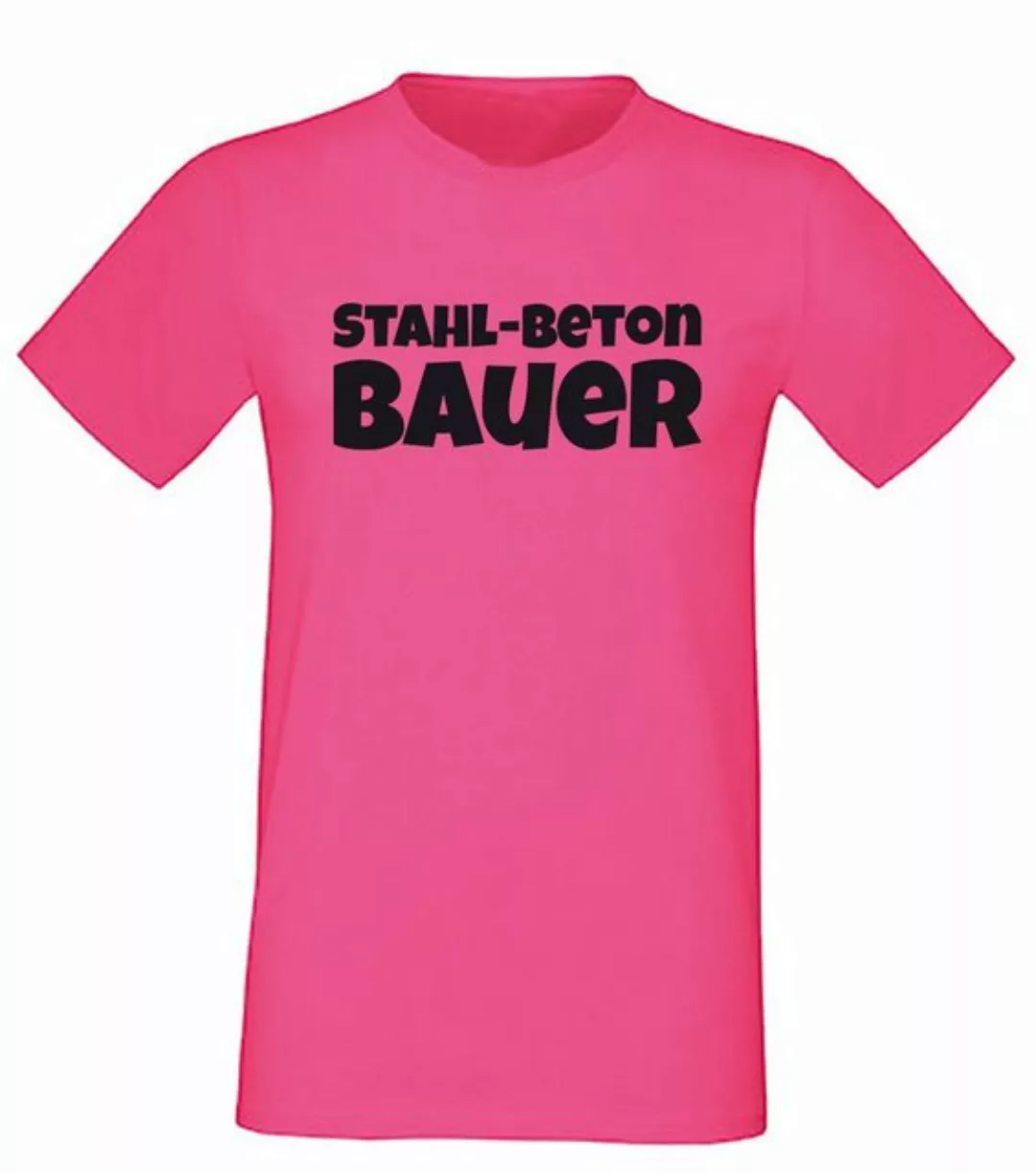 G-graphics T-Shirt Stahl-Beton Bauer Herren T-Shirt, Pink-Black-Men-Edition günstig online kaufen