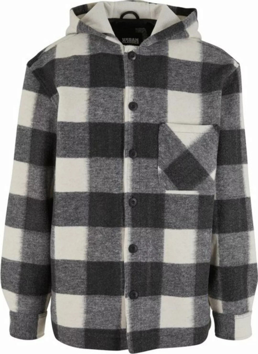 URBAN CLASSICS Kurzjacke Big Check Jacket With Hood günstig online kaufen