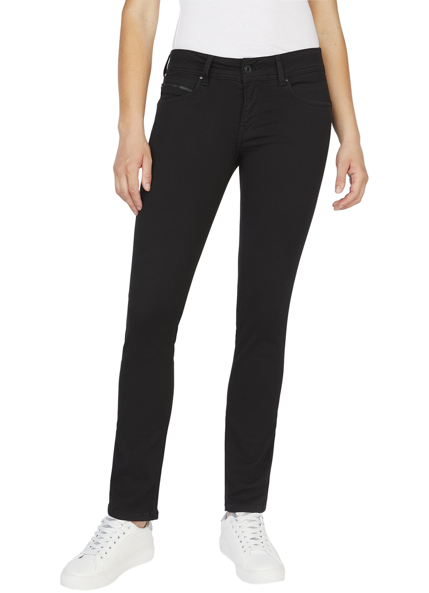 Pepe Jeans Damen Jeans New Brooke - Slim Fit - Schwarz - Stay Black günstig online kaufen