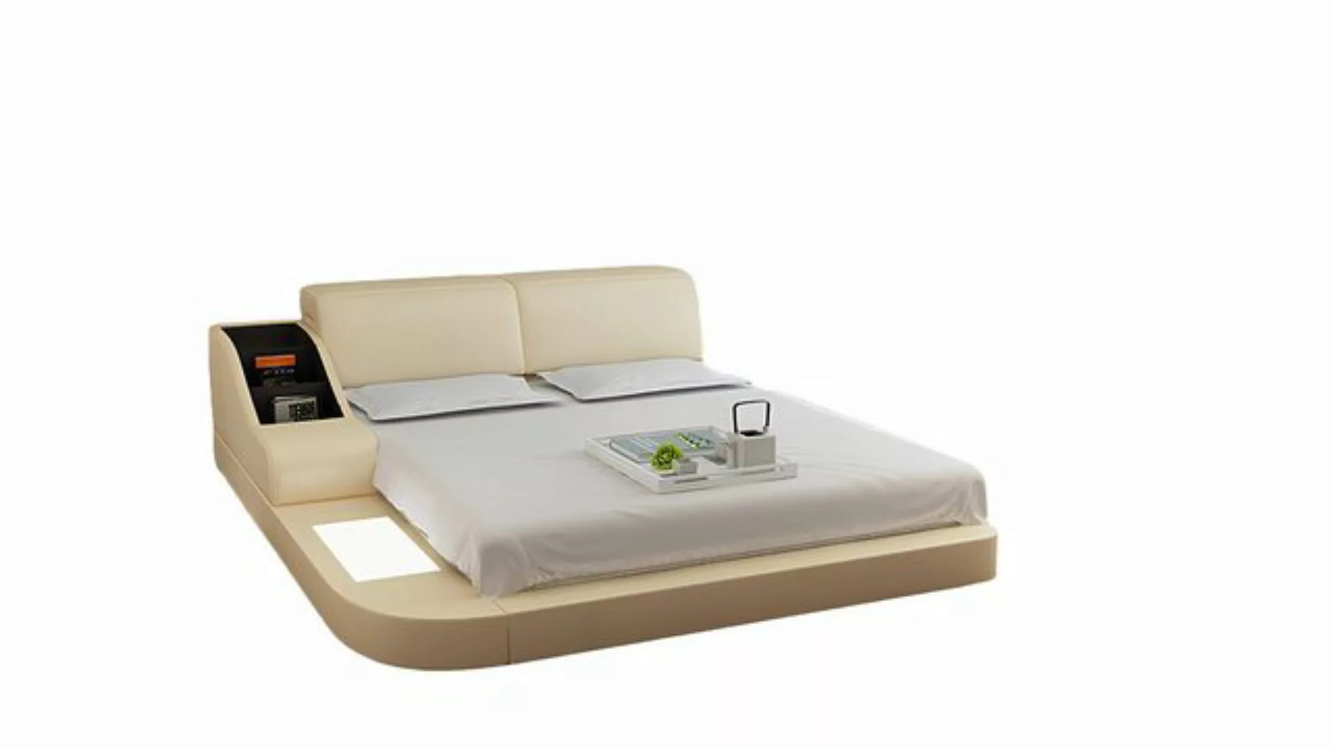 Xlmoebel Bett Wasserbett Hotel Doppelbett-Set aus Leder mit Polsterung, Was günstig online kaufen