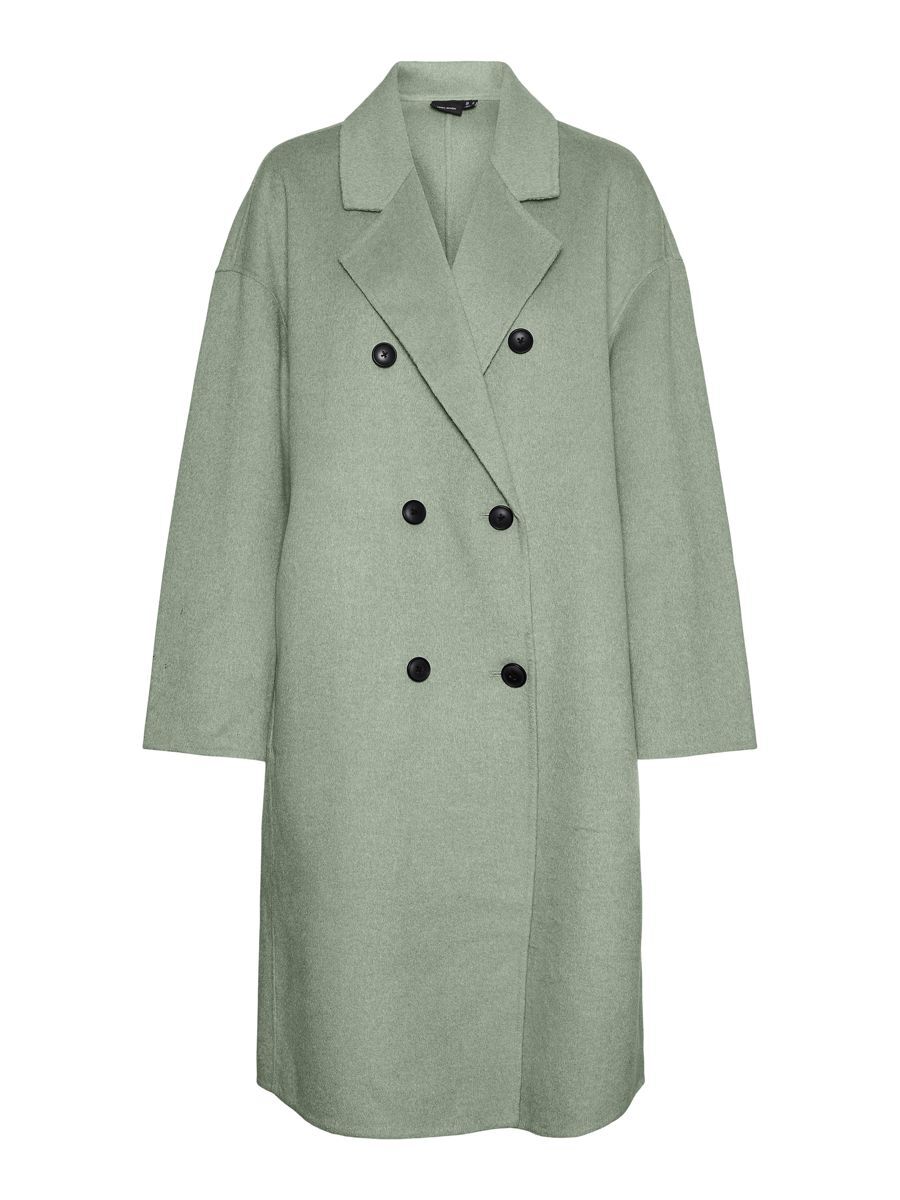 VERO MODA Woll- Mantel Damen Grün günstig online kaufen