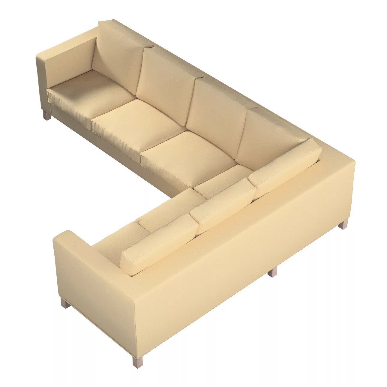 Bezug für Karlanda Sofa Ecke links, sandfarben, 36cm x 30cm x 50cm, Chenill günstig online kaufen