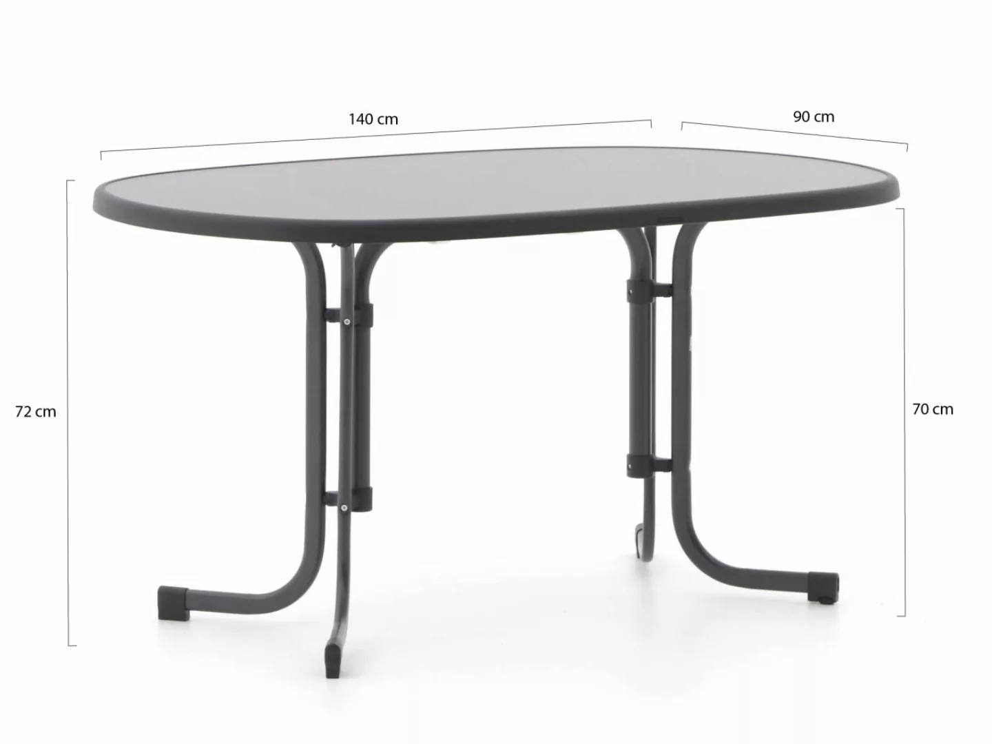 Sieger Mecalit Gartentisch klappbar 140x90x72 cm günstig online kaufen