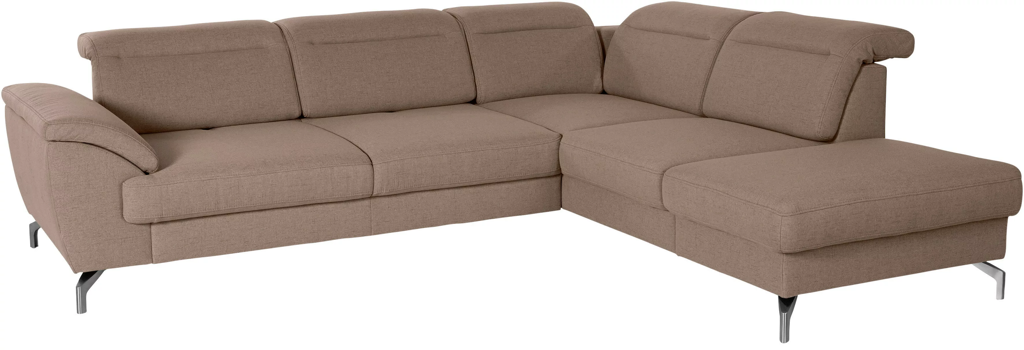 sit&more Ecksofa "Percy L-Form", 12 cm Fußhöhe, Sitztiefenverstellung, wahl günstig online kaufen