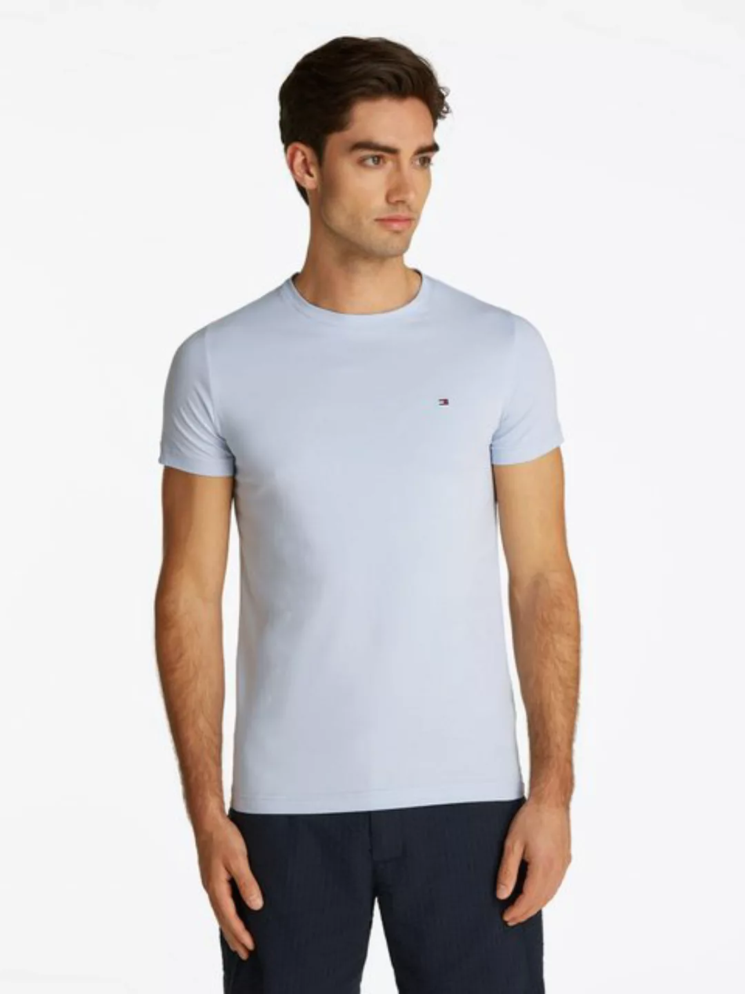 Tommy Hilfiger T-Shirt STRETCH SLIM FIT TEE mit Rundhalsausschnitt günstig online kaufen