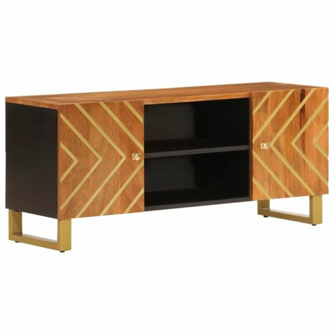 vidaXL TV-Schrank TV Schrank Sideboard Schrank Braun und Schwarz 105x33,5x4 günstig online kaufen