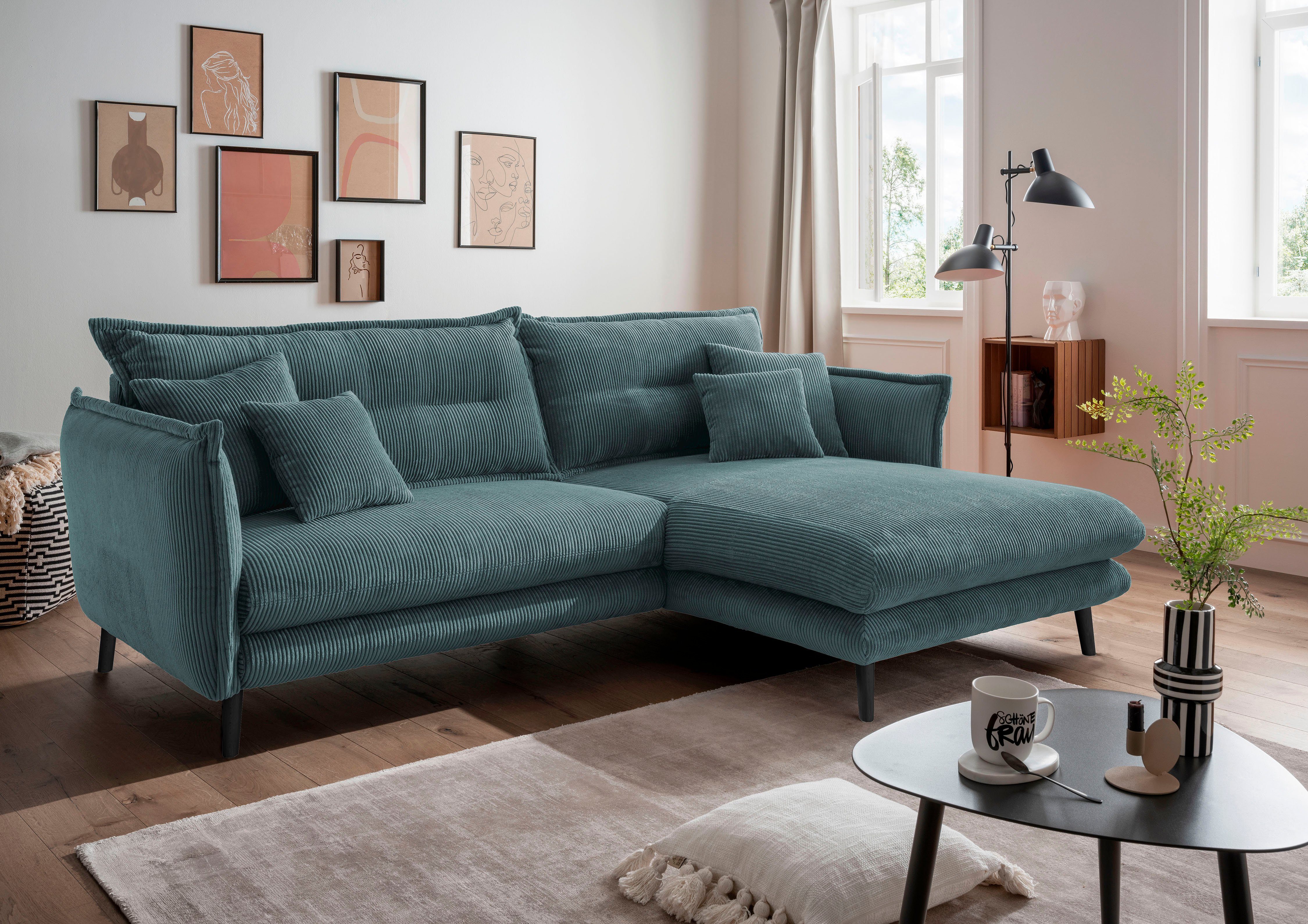 INOSIGN Ecksofa Lazio modernes Design, bequem, günstig online kaufen
