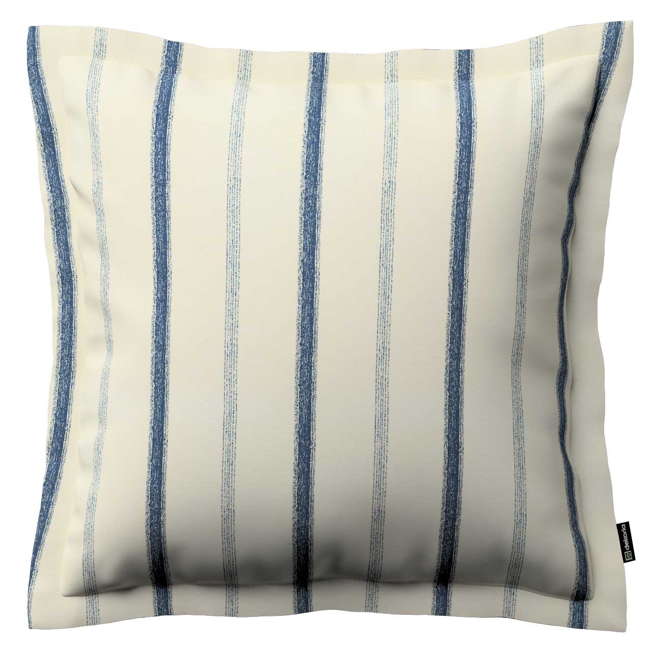 Kissenhülle Mona mit Stehsaum, creme- blau gestreift, 45 x 45 cm, Avinon (1 günstig online kaufen