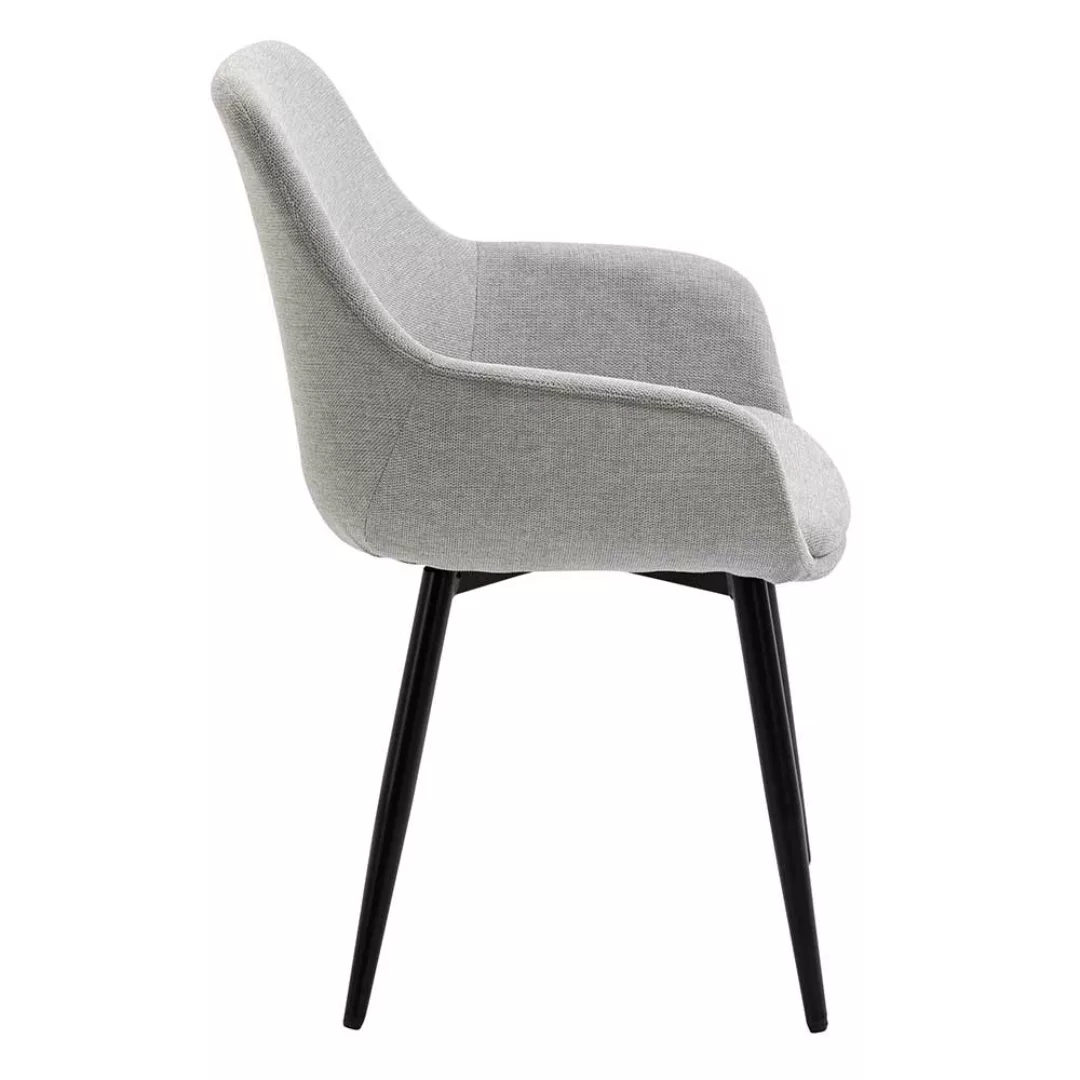 Esszimmer Stühle mit Armlehnen Gestell aus Metall (2er Set) günstig online kaufen
