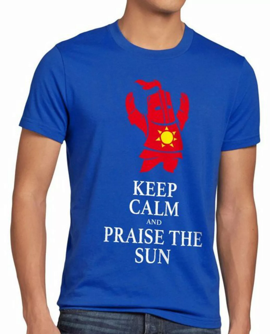 style3 Print-Shirt Herren T-Shirt Keep Calm Praise the Sun Dark Sunbro Sola günstig online kaufen