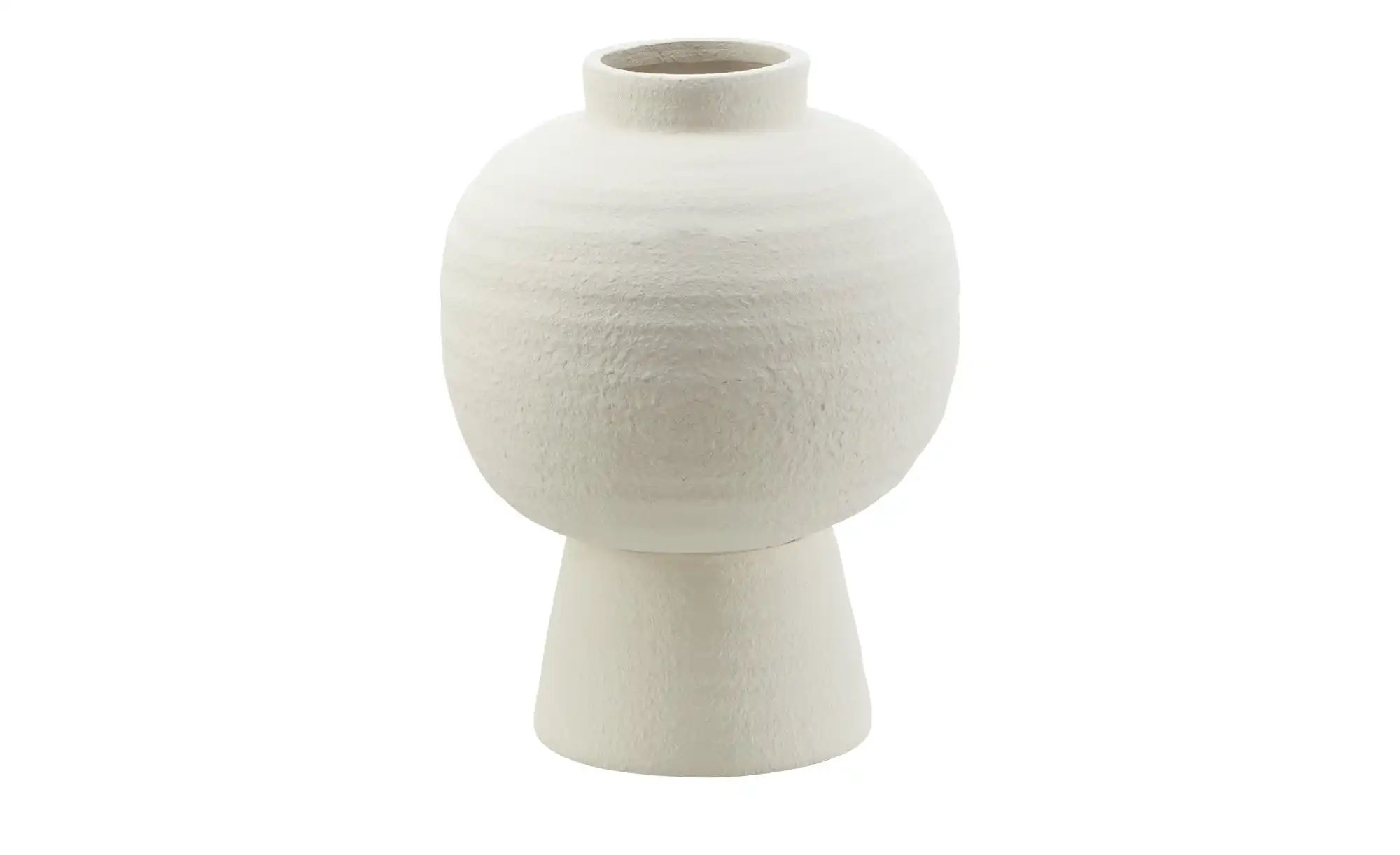 HOME STORY Vase ¦ weiß ¦ Terracotta ¦ Maße (cm): H: 33  Ø: 25 Accessoires > günstig online kaufen