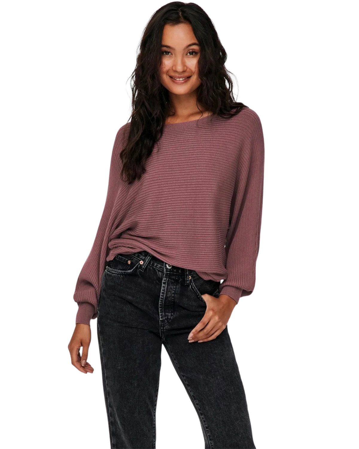 ONLY Langarmshirt Pullover mit Fledermausärmel im günstig online kaufen