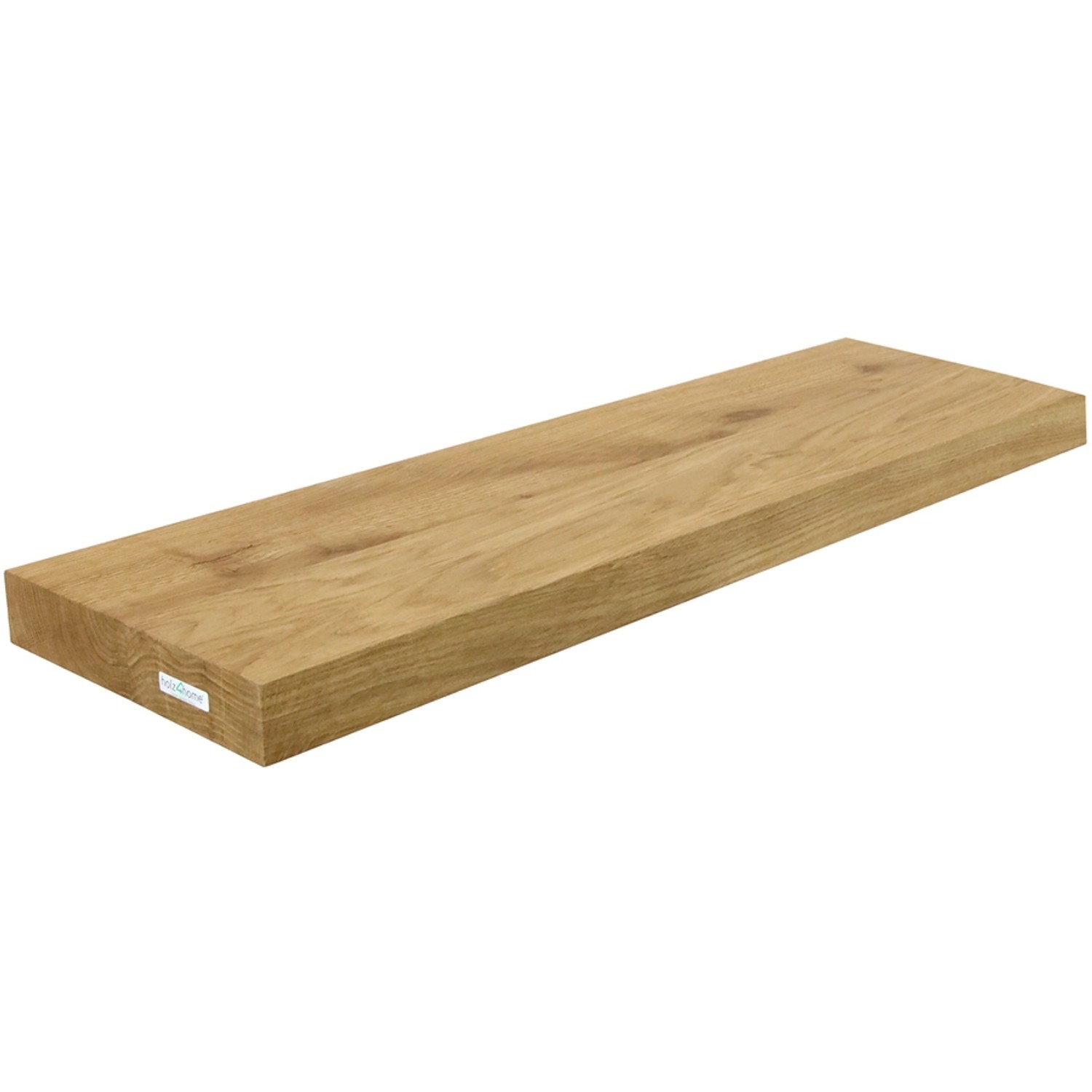 holz4home Schwebendes Wandregal aus Eiche 70cm Ohne Baumkante Natur günstig online kaufen