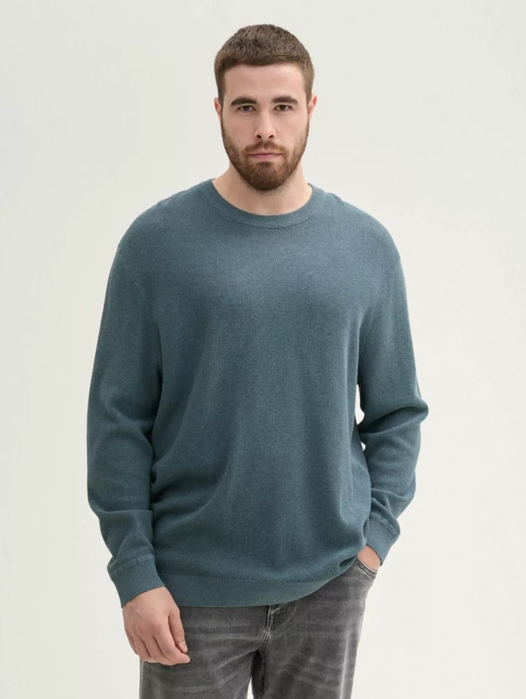 TOM TAILOR PLUS Strickpullover Plus - Strickpullover mit Struktur günstig online kaufen