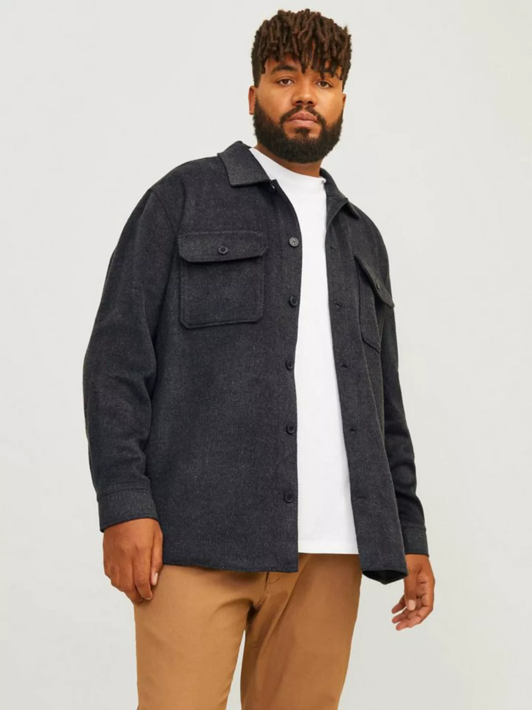 Jack & Jones PlusSize Langarmhemd JJEBRADLEY OLLIE OVERSHIRT LS NOOS PLS günstig online kaufen