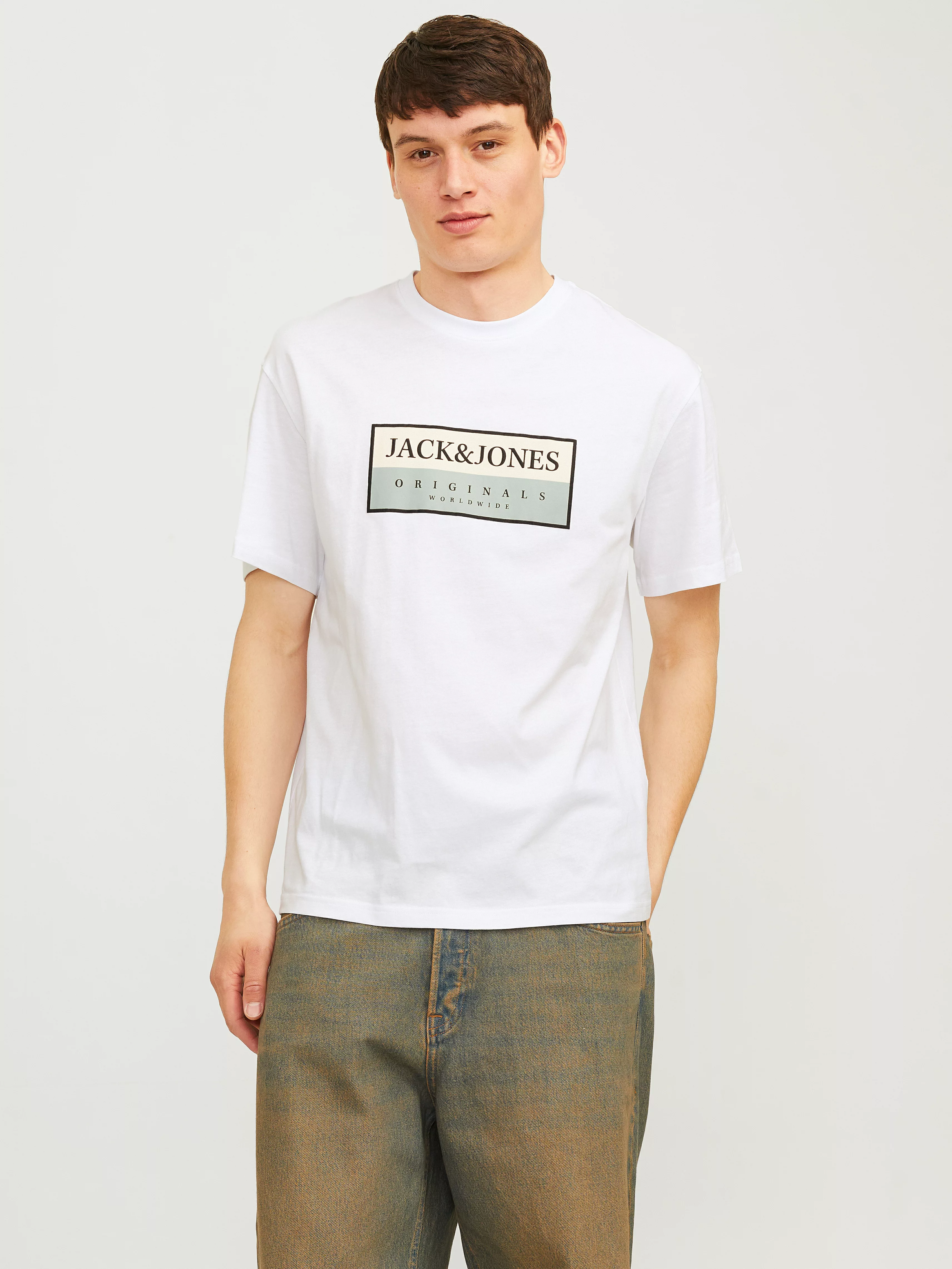 Jack & Jones Rundhalsshirt "JORFREDERIKSBERG BOX TEE SS C.N SN" günstig online kaufen