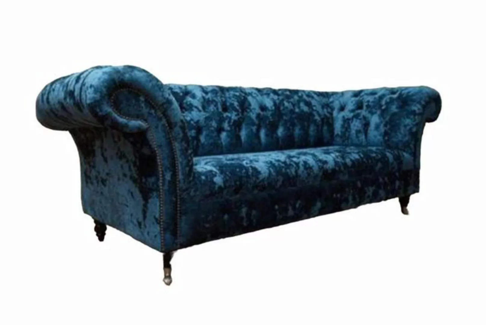 JVmoebel Chesterfield-Sofa Luxus Textil Chesterfield Couch Sofa Polster 3 S günstig online kaufen