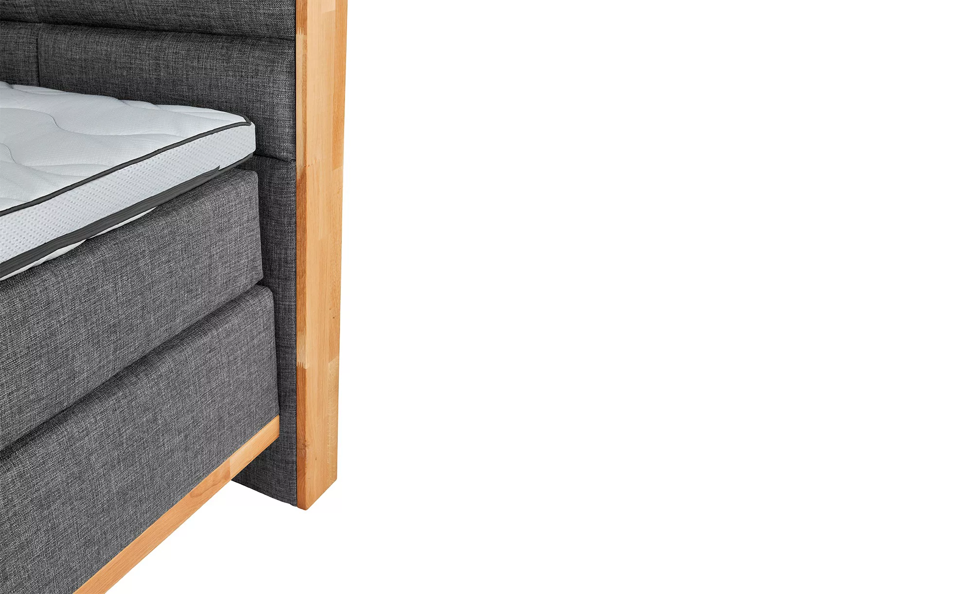 uno Massivholz-Boxspringbett  Ida ¦ grau ¦ Maße (cm): B: 211 H: 124 Betten günstig online kaufen