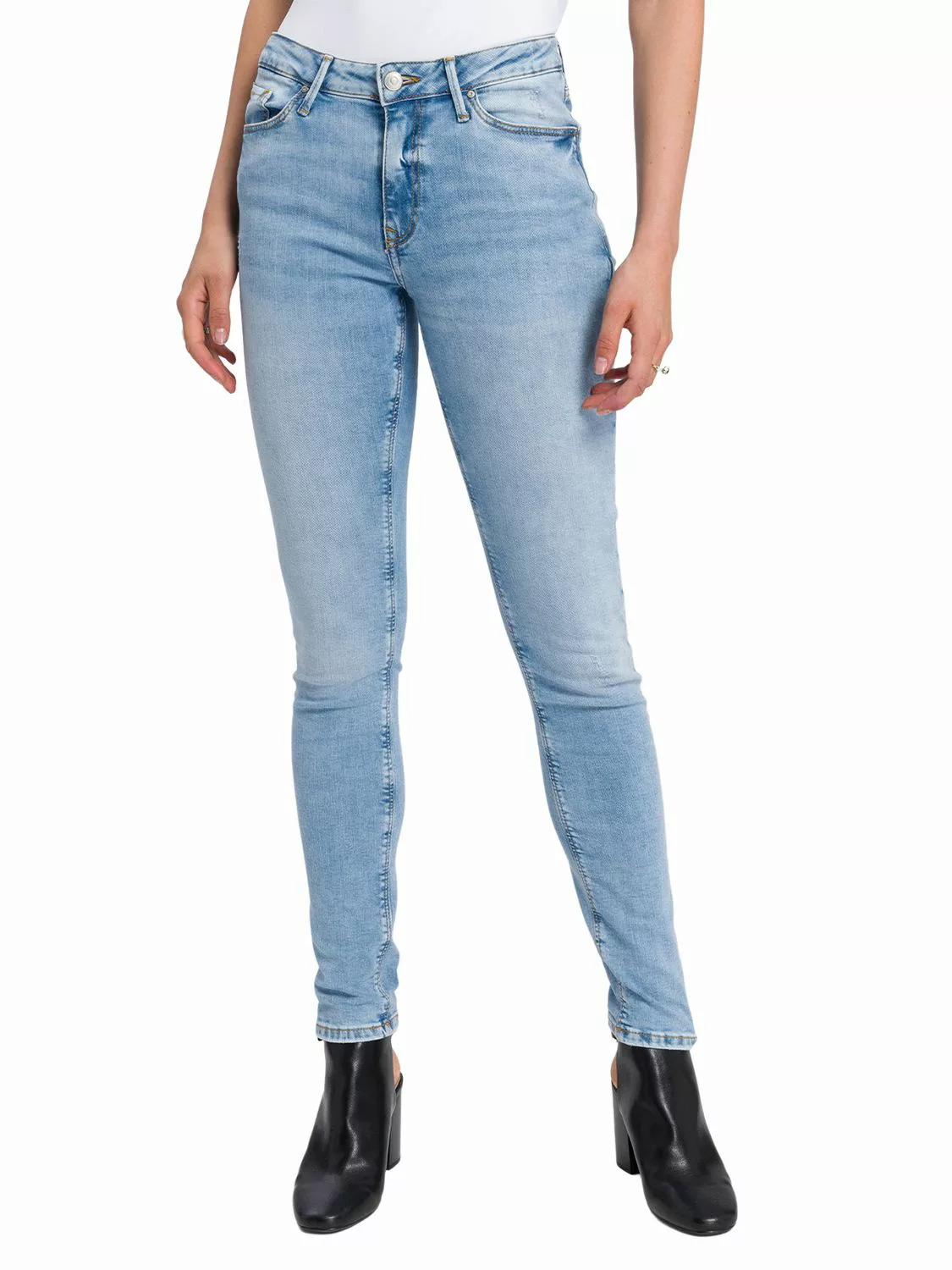 Cross Jeans Damen Jeans ALAN - Skinny Fit - Blau - Light Blue günstig online kaufen