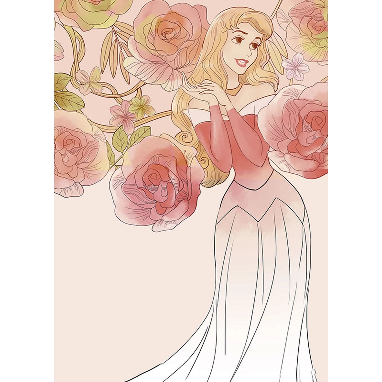 Disney Poster Dornröschen Rosa 50 x 70 cm 610133 günstig online kaufen