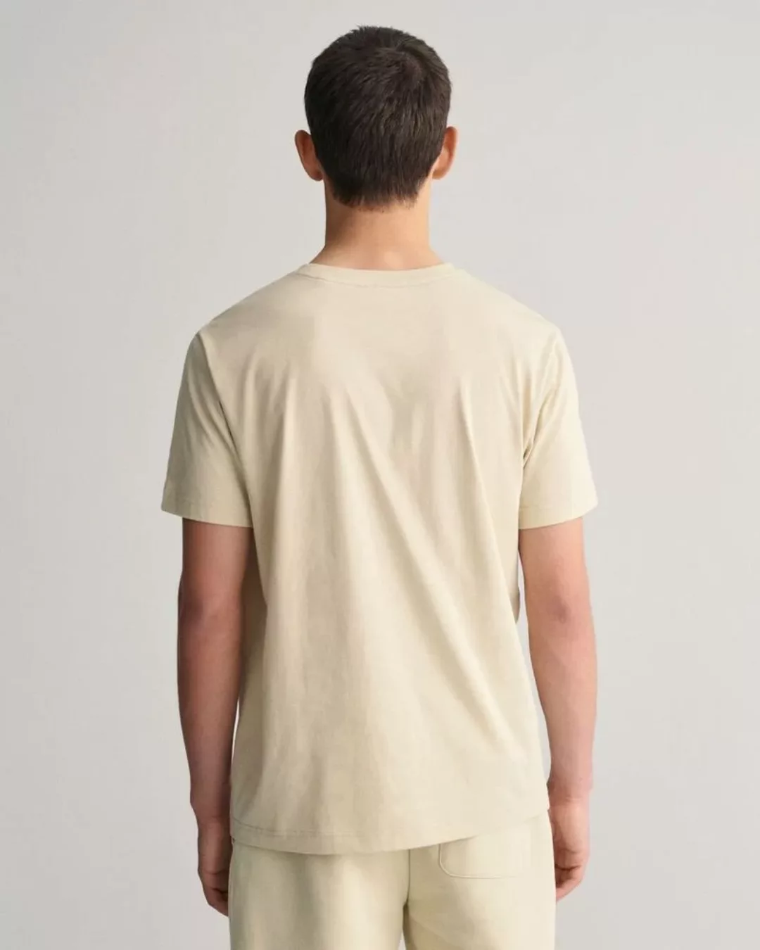 Gant T-shirt Logo Ecru - Größe XL günstig online kaufen