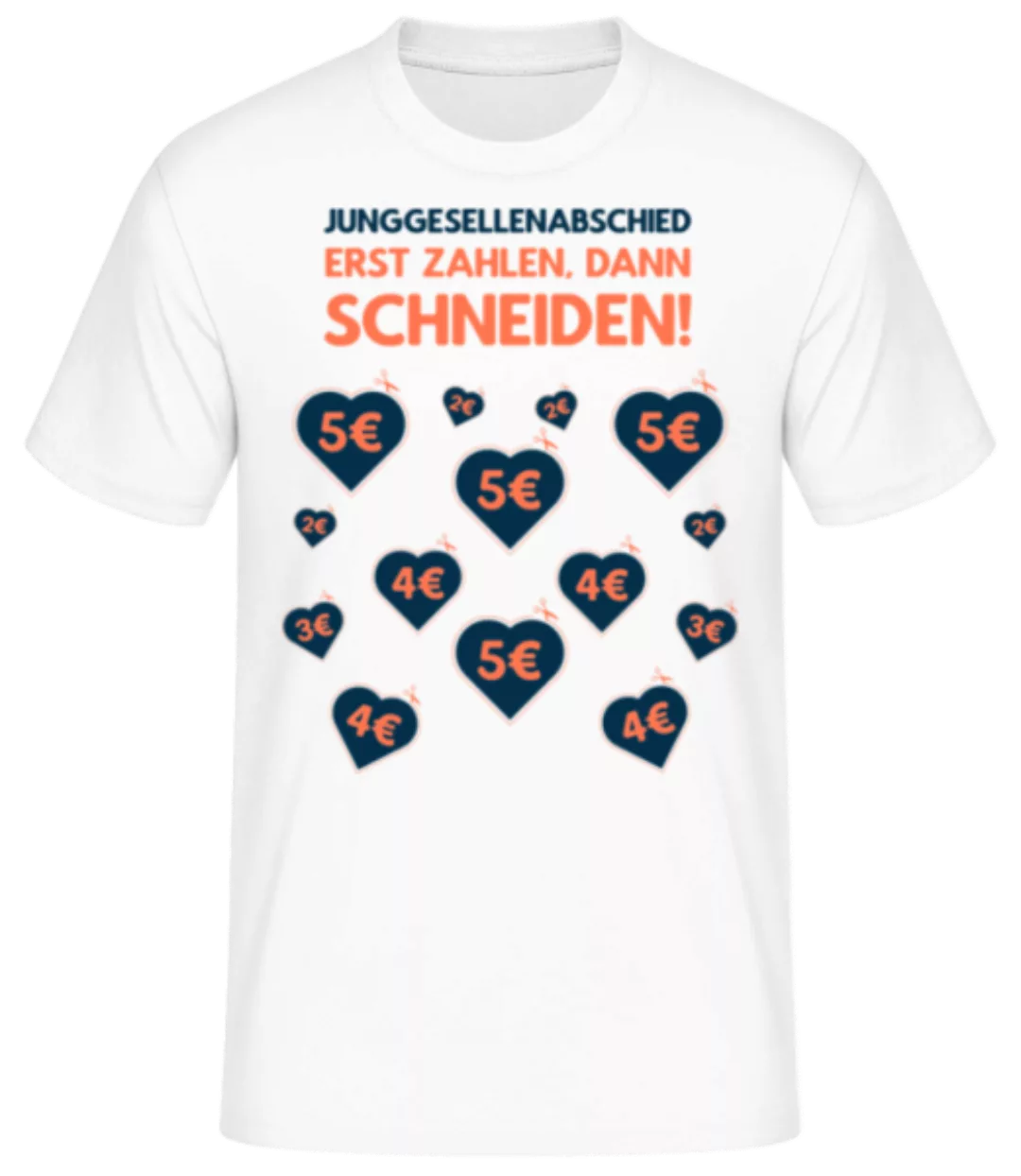 Junggesellenabschied Zahlen Schneiden · Männer Basic T-Shirt günstig online kaufen