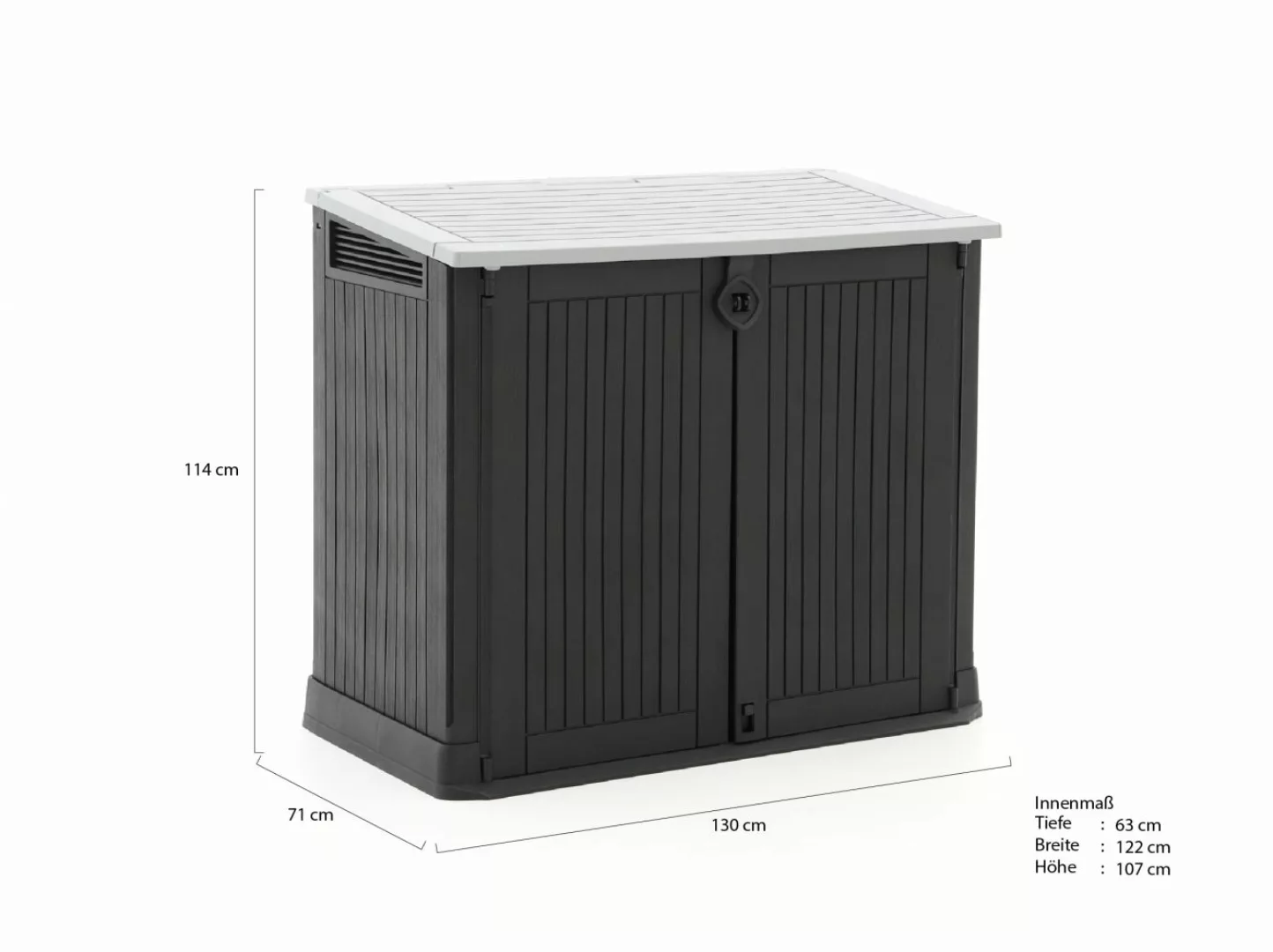 Keter Store-It-out Midi Aufbewahrungsbox 132  cm günstig online kaufen