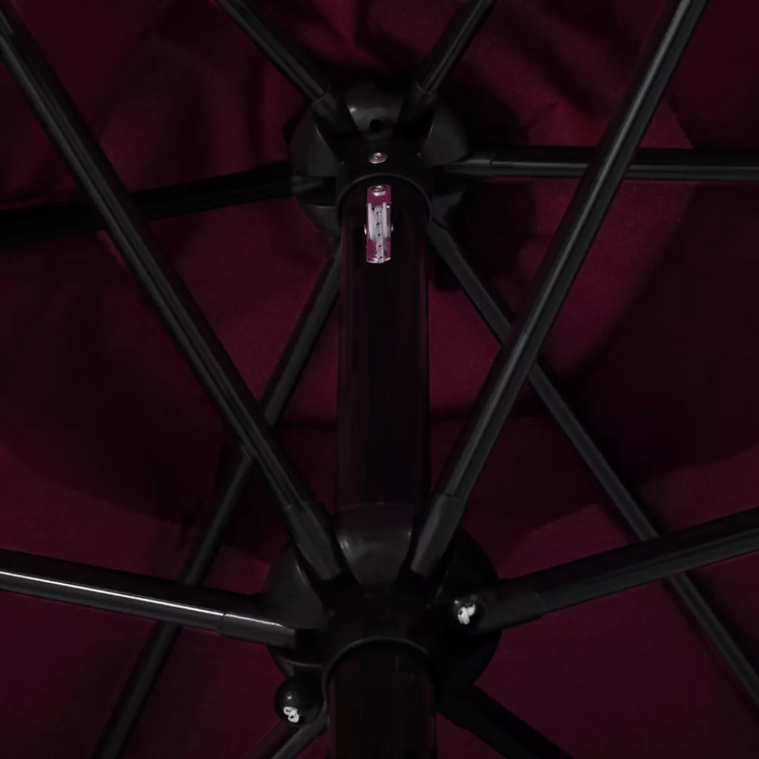 Sonnenschirm Mit Metall-mast Bordeauxrot 300 Cm günstig online kaufen